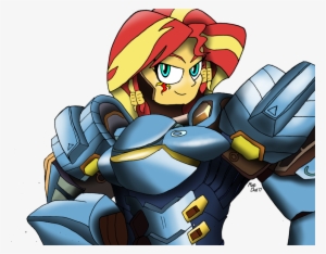Missmayaleanne, Crossover, Equestria Girls, Overwatch, - Sunset Shimmer