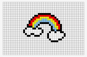 Anime Pixel Art, Pixel Art Templates, Beading Patterns, - Minecraft Rainbow Pixel Art