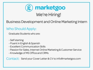 Biz Dev Internship - Marketgoo