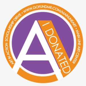 Pick Up Your I Donated Sticker Today - Circle