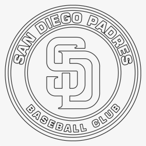 San Diego Padres Logo Coloring Page - San Diego Padres
