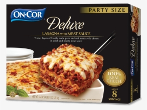Deluxe Lasagna With Meat Sauce - Cor Macaroni & Cheese, Deluxe, Party Size - 76