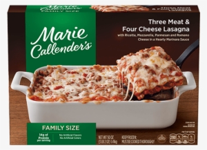 Three Meat And Four Cheese Lasagna - Marie Callender's Comfort Bakes Multi-serve Frozen