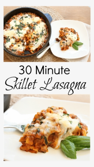 30 Minute Skillet Lasagna