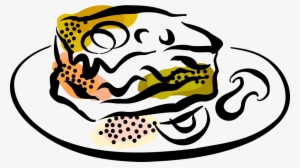 Image Royalty Free Library Layered Lasagna Image Illustration - Illustration