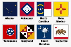 Various Usa State Flags With - South Carolina State Flag
