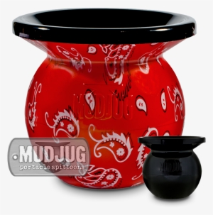 Red Bandana Mud Jug - Mud Jug Olive Drab Green