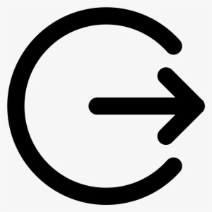 Sign Out Filled Icon - Icon