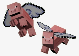 Fpig1 - Minecraft Pig With Wings