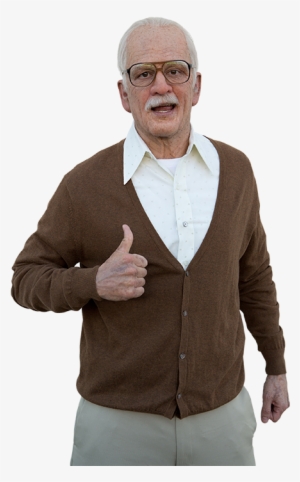 Right Click And Save As Then Open The Png In Photoshop - Grandpa With Thumbs Up