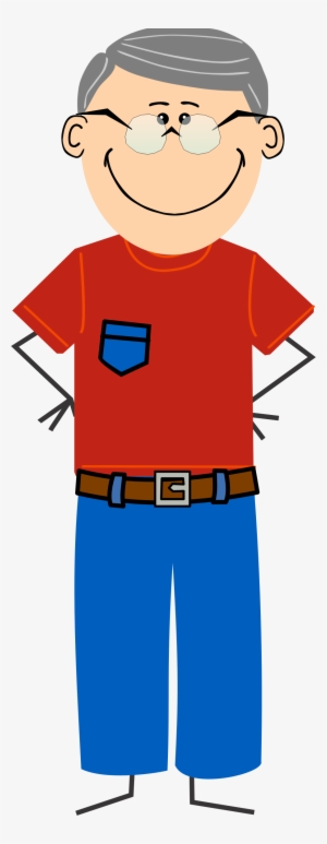 This Free Icons Png Design Of Grandpa With Jeans And