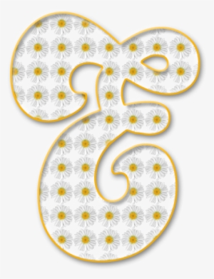 Alfabeto Con Margaritas - Letras Decoradas De Margaritas