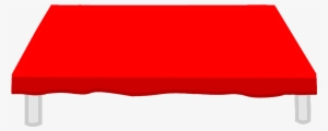 Completly White Table With Red Table Cloth - Wiki
