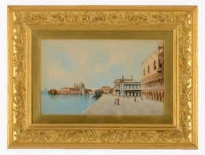 Watercolor A View Of The Riva Degil Schiavoni Venice - Venice
