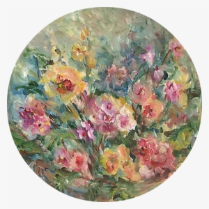 Bleed Area May Not Be Visible - Floral Painting