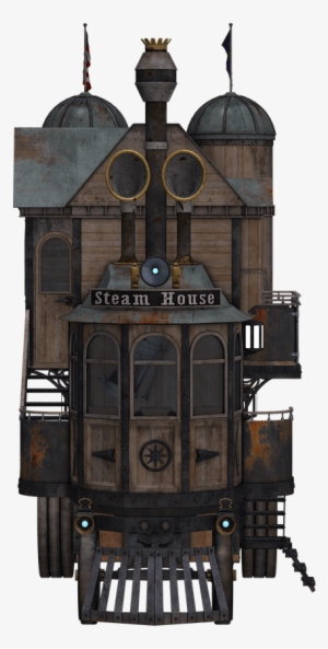 Download - Steampunk Building Png