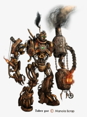 Tubes Steampunk - Military Robot