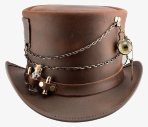 Steampunk Hat Png Transparent Image - Trinket Leather Top Hat