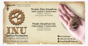Cover Steemit Búho Steampunk - Gear