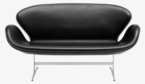 Fritz Hansen Swan Sofa, Black Leather At Dwr