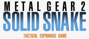 Metal Gear - Metal Gear 2 Solid Snake Logo