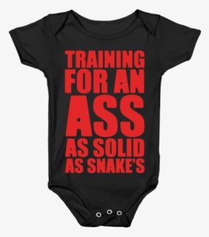 Training For An Ass As Solid As Snake's Parody White - Metroid Ridley T Shirt