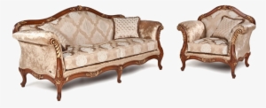 Vintage Sofa Png Image Background - Classic Sofa Set Png