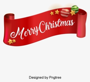 Merry Christmas Ribbon Decoration, Ribbon Clipartdecorative - Christmas Day