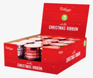 Metallic Christmas Ribbon 1cm X 5m - Box