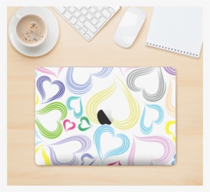 The Pastel Color Vector Heart Pattern Skin Kit For - Tp-link Tl-ue300 Ethernet Network Adapter (white)