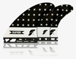 Futures Super Large Honeycomb 5-fin - Futures Fins Super Tri-quad - Smoke/white Bar