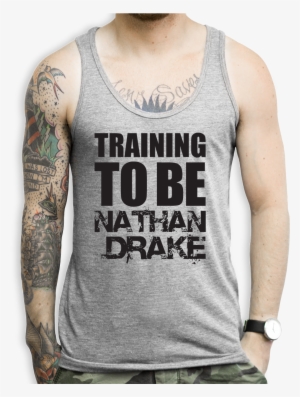Training To Be Nathan Drake Tank Top - Monster Hunter Tank Top