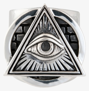 All Seeing Eye Black Circle
