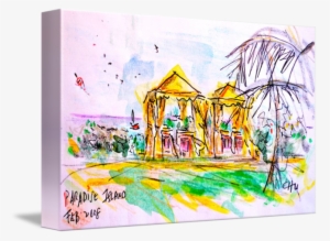 Paradise Island By Emma Jean Chu Svg Free - Watercolor Painting