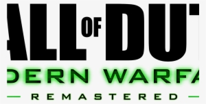 Call Of Duty Modern Warfare Remastered Playstation - Modern Warfare Remastered Title