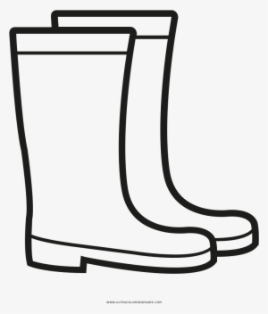 Rain Boots Coloring Page - Rain Boots Icon