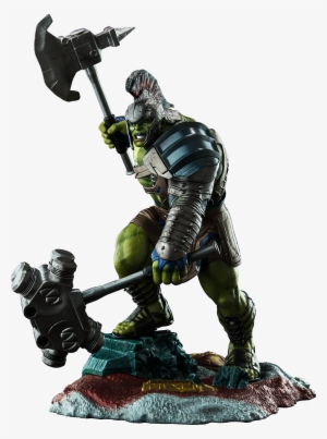 Hulk 12” Pvc Diorama Statue - Hulk Ragnarok Png