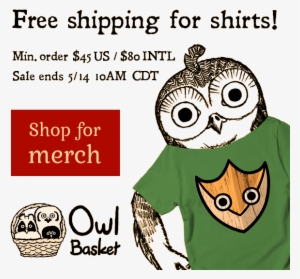 Ad To Owl Basket Merchandise Shop - Cartoon
