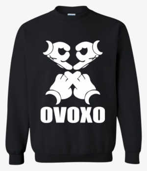Ovo Ovoxo Gildan Crewneck Pullover Sweatshirt Oz Haha - T Shirt Mickey Mouse Hands