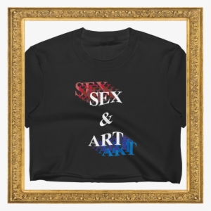 "sex & Art Are The Same Thing" Crop Top - Meitu