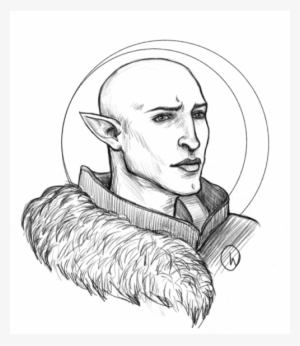 Solas, Because I Haven't Drawn His Face In Several - Sketch