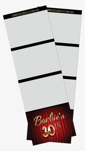 Red Curtain Photobooth Print - Poster
