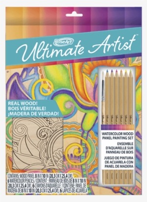 Ultimate Artist Wood Panel Painting Floral - Roseart Ultimate Artist 40 Page Coloring Book