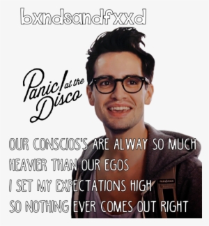 Bands, Brendon Urie, And P Atd Image - Panic! At The Disco Sticker, Black