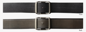 Reversible Post Buckle Belt, Oiled Leather - Buckle