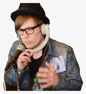 Transparent Upside Down Headphones Patrick For Thebest - Leather Jacket