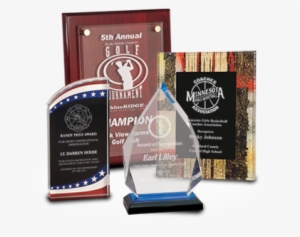 Premier Sports Awards - Piano Finish Plaque W/ Floating Acrylic (10.5 X 13