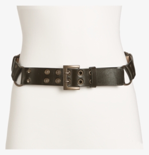 Leather Military Contour Belt - Buckle