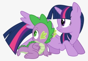 Twilight Sparkle And Spike By Cloudyglow On Deviantart - Twilight And Spike Vector