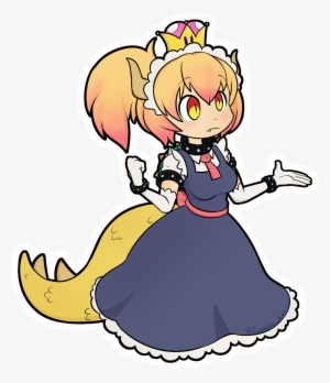 Kobayashi San, Canvases, Maid, Conversation, Crown, - Anime